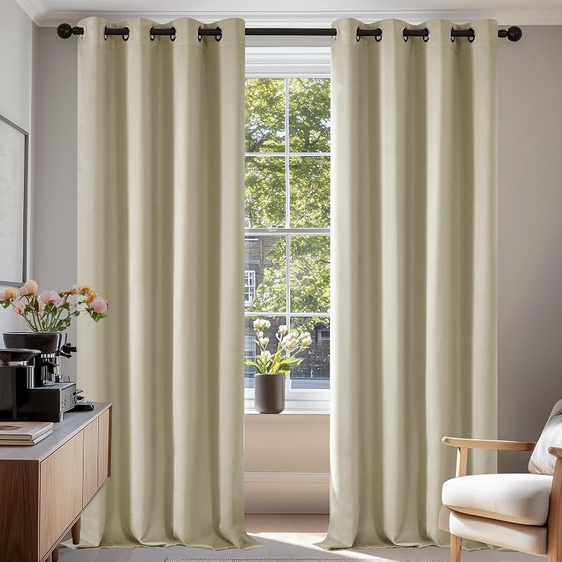 Cortinas Opacas Térmicas para Dormitorio y Salón, 2 Piezas — foto 2 de 8