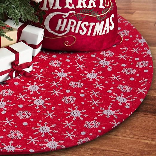 Amazon Com S Deal 48 Inches Christmas Tree Skirt Double Layers