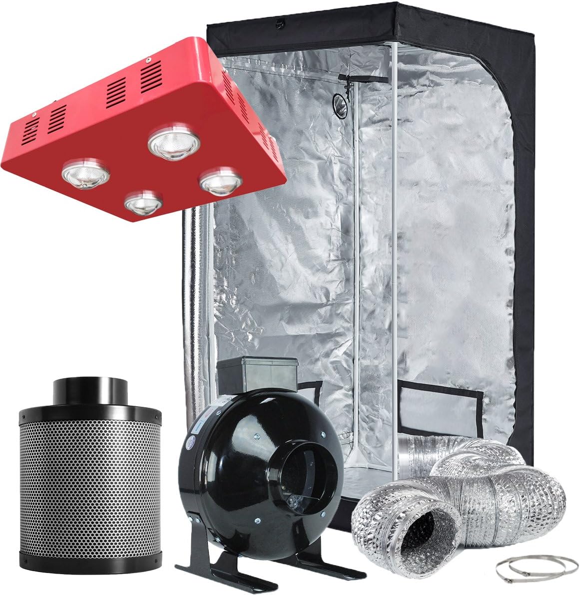 TopoLite Grow Tent Complete Kit Hydroponic Growing System