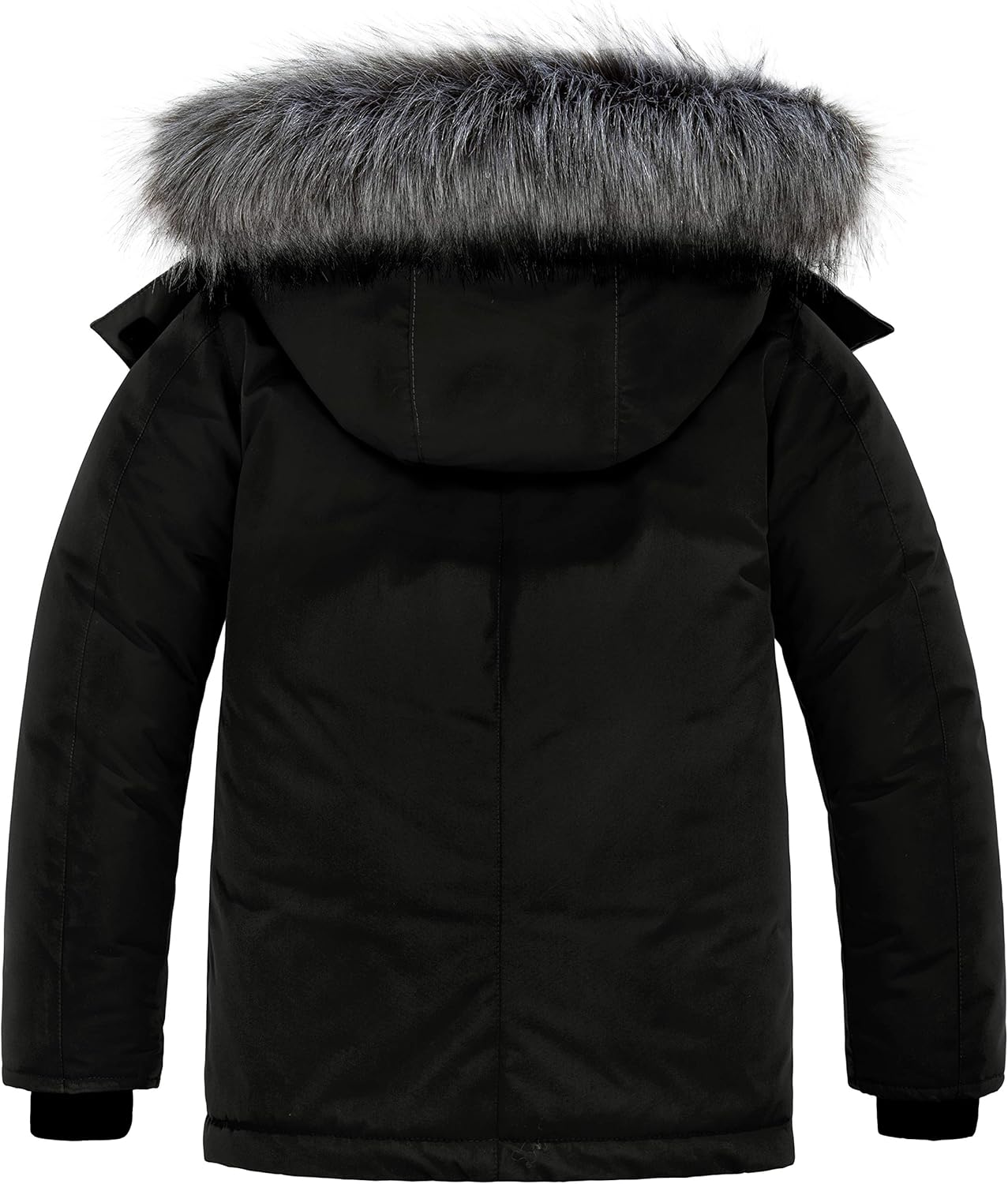 ZSHOW Girls' Water Resistant Winter Coat Soft Fleece Lined Cotton Padded Puffer Jacket: Clothing