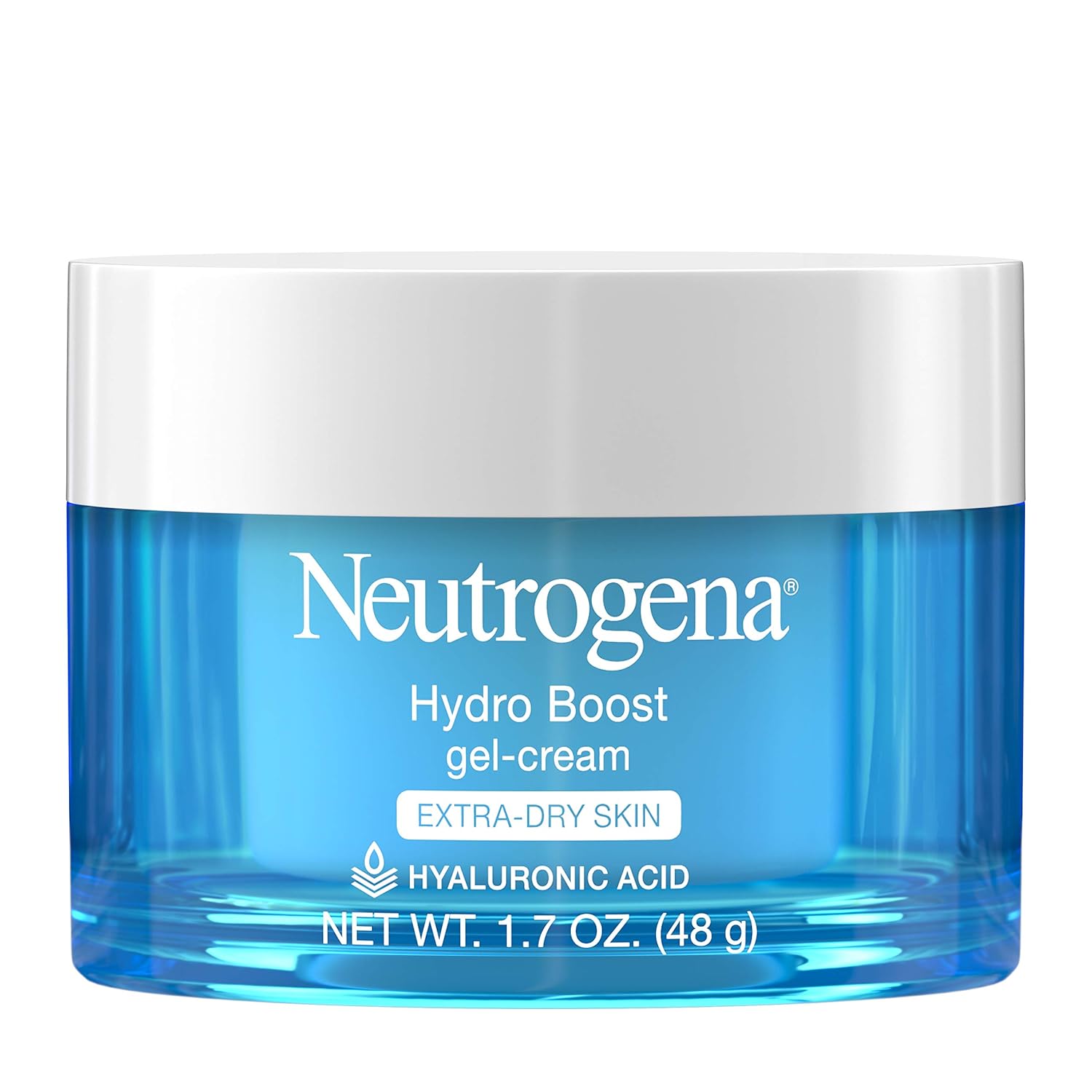 Neutrogena Hydro Boost Hyaluronic Acid Hydrating Gel-Cream Face Moisturizer to Hydrate & Smooth Extra-Dry Skin, Oil-Free, Fragrance-Free, Non-Comedogenic & Dye-Free Face Lotion, 1.7 oz: Prime Pantry
