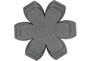 BYKITCHEN Pan Pot Protectors, Set of 12 and 3 Different Sizes, Larger & Thicker Felt Pot Pan Separators, Gray Pan Dividers Protectors for Stacking and Protecting Your Cookware