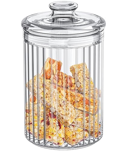 Vinkoe Cookie Jar, 51oz Acrylic Candy Jars with Lids, Apothecary Jars,  Clear Cookie Jars for Easter, Christmas, Candy Buffet, Office Desk, Party 