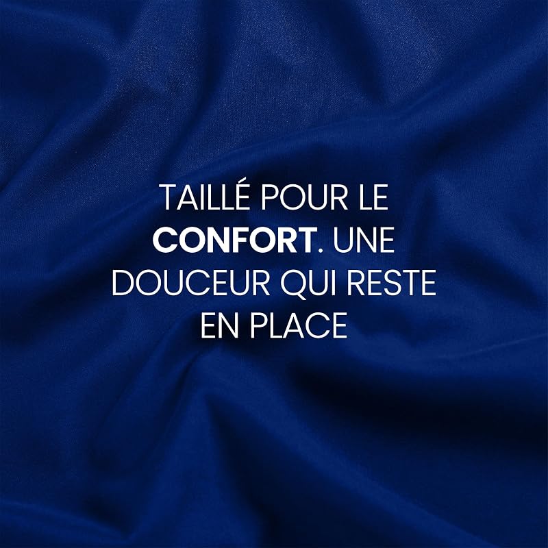 Drap Housse - Bleu Royal, 180 x 200 cm