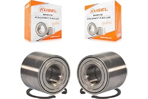 Kugel Rear Wheel Bearing Pair Replacement for Nissan Micra Versa Note - Left Right Side (Driver Passenger) K70-101331