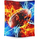 Football Blanket for Boys Sport Throw Blankets Gift for Kids Adults Men Team 40x50 Inches, Soft Warm Football Flannel Throw for Sofa Couch Bedding Office Travel