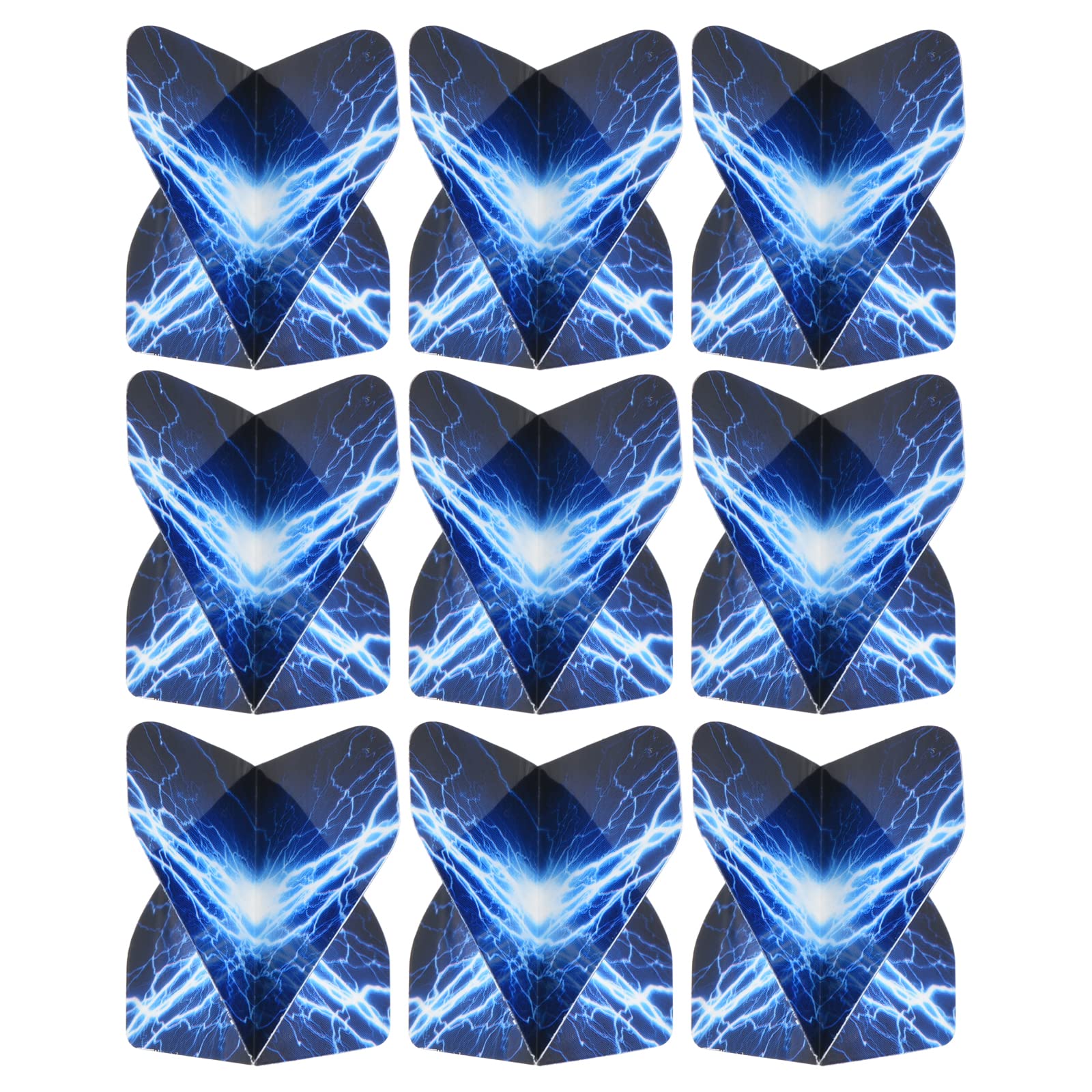 PATIKIL Dart Flights, 9 Pack PET Standard Darts Accessories Replacement Parts for Soft & Steel Tip, Blue, White