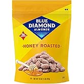 Blue Diamond Almonds Honey Roasted Flavored Snack Nuts, 16 oz, Pack of 1