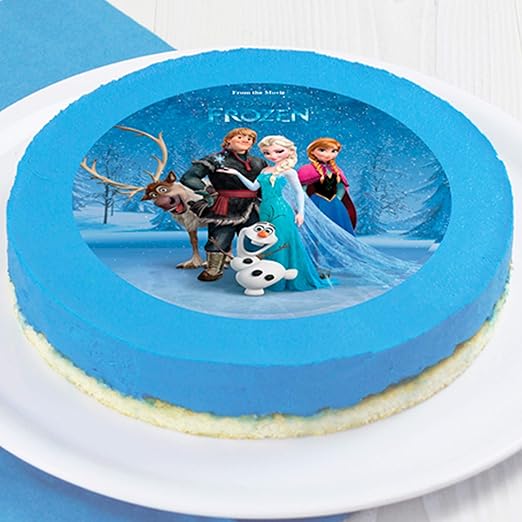 Disque Azyme En Sucre Reine Des Neiges Decoration De Gateau Amazon Fr Epicerie