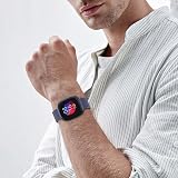 Higgs Strap for Fitbit Versa 3/4 Sense 2 Stainless Steel Mesh Band Blue view 8