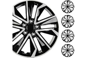 BDK 16 Inch Hubcaps Set of 4 – OEM Replacement Snap-On Wheel Rim Covers - Universal Fit Car Wheel Cover for Cars, Trucks, SUV
