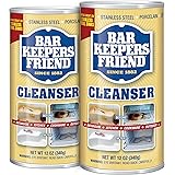 Bar Keepers Friend Powder Cleanser 12 Oz - Multipurpose Cleaner & Stain Remover - Bathroom, Kitchen & Outdoor Use - for Stain