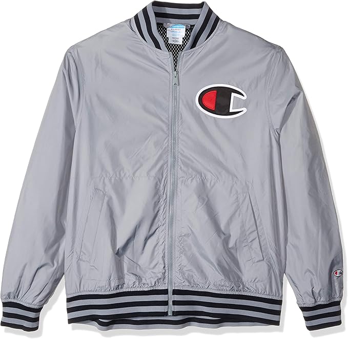 champion life satin baseball jacket