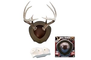 MOUNTAIN MIKE'S REPRODUCTIONS Rack Plaque by Illusion | Deer Antler Mount | Antler Mounting Kit | Euro Mount | Antler Display | Antler Plaque | Taxidermy | Deer Hunting | Compatible with Harvested and Shed Antlers | Universal Sizing
