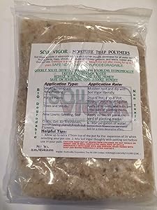 3 Pounds Water Crystals Super Absorbent Polymer for Plants Soil Vigor Brand