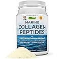ANDREW LESSMAN Marine Collagen Peptides Powder and MSM 60 Servings - Supports Radiant Smooth Soft Skin, Comfortable Joints. Pure. Super Soluble No Fishy Flavor No Additives Non-GMO
