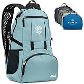 TRIPPED Travel Gear 20L Packable Travel Backpack for All-Day Comfort | Lightweight Foldable Backpack with Ventilated Shoulder Straps and Multiple Pockets for Travel, Hiking, and Everyday Use