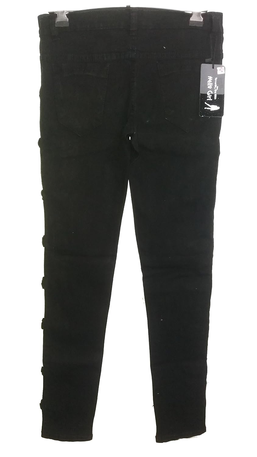 black damage jeans for girl