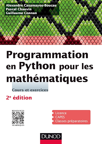 Download Programmation en Python pour les mathématiques - 2e éd. (Sciences Sup) PDF