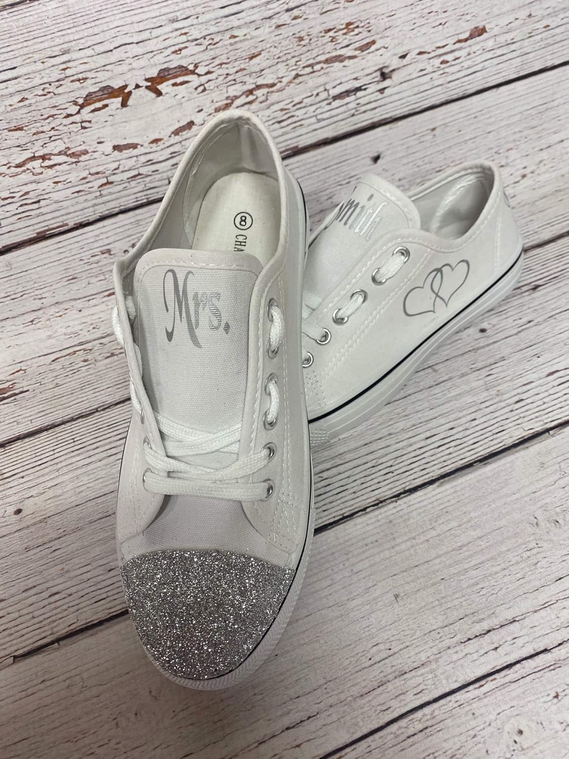 monogrammed tennis shoes