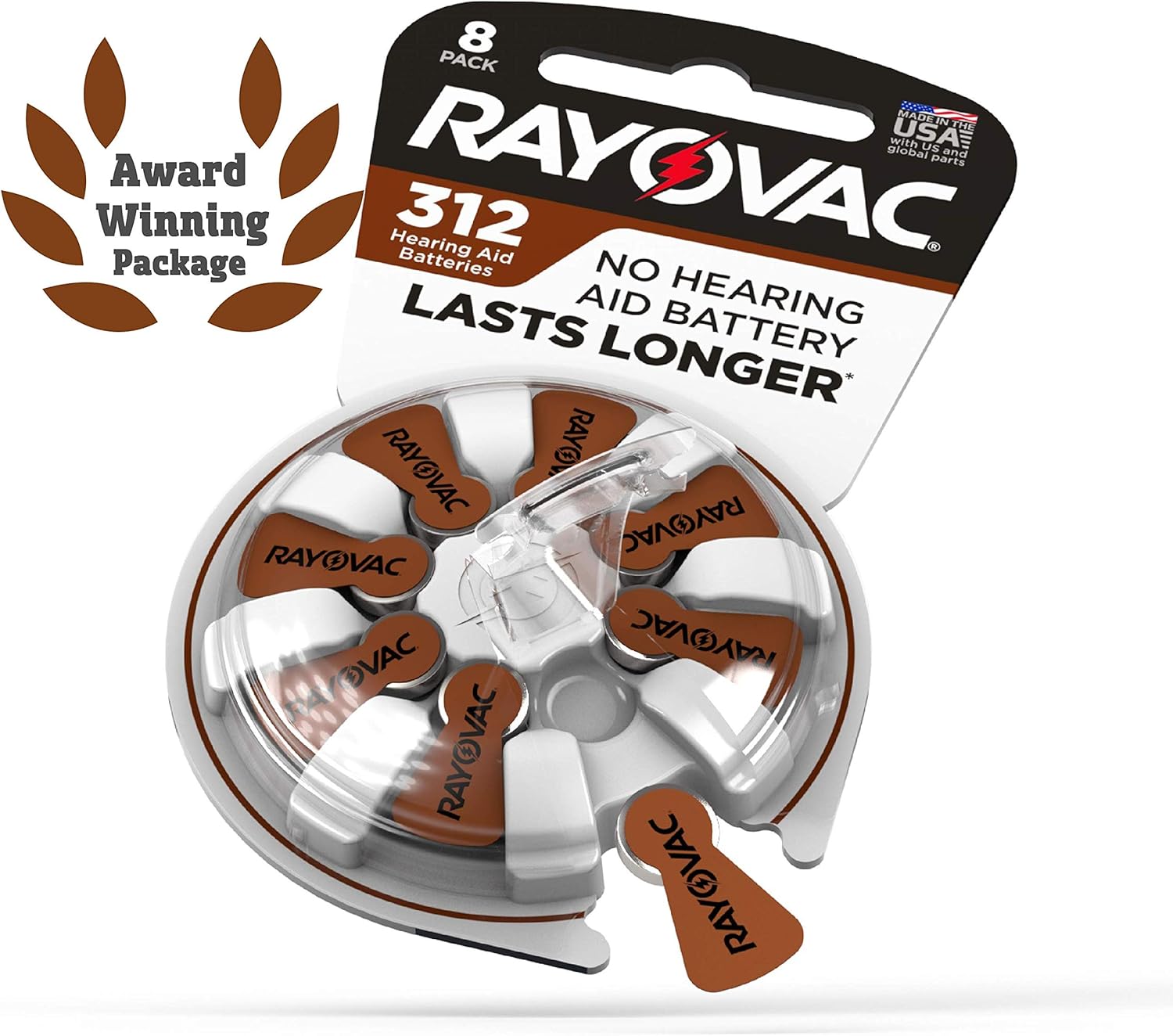 Rayovac Hearing Aid Batteries Size 312 for Advanced Hearing Aid Devices (24 Count): Health & Personal Care