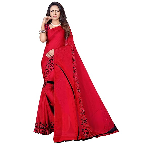 Womens Printed Silk Blend Sky Blue Saree[SUNAHARI31101sssr1_perent]