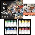 Castle Art Supplies 48 x 22ml Acrylic Paint Set | New Improved Formula | All-inclusive Set for Beginners, Adult Artists | Quality Intense Colors | Smooth to Use on Range of Surfaces (New Improved Formula)