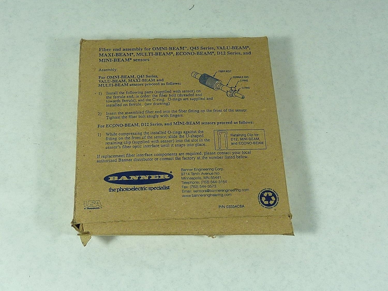Banner 17879 Fiber Optic Sensor Amazon Com Industrial Scientific