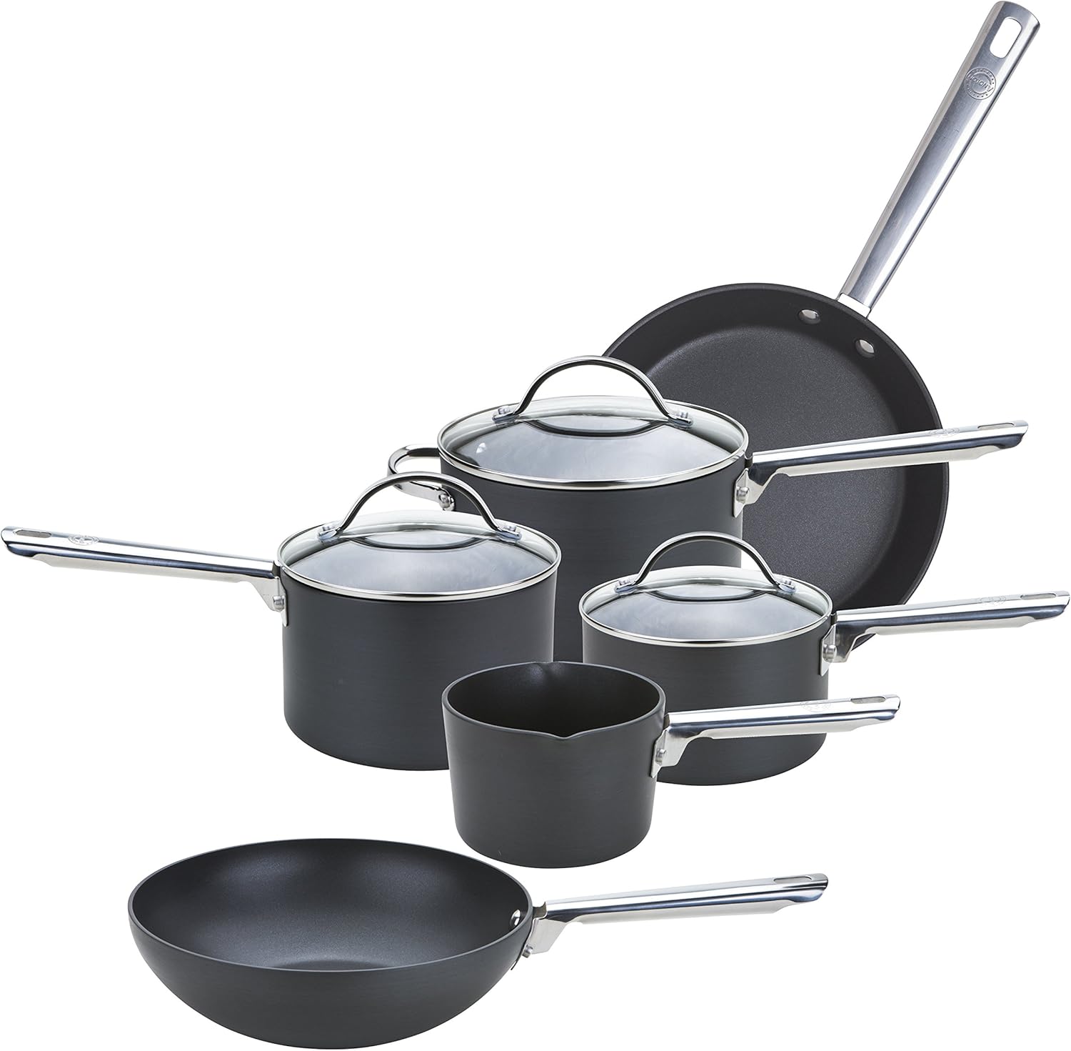 Anolon Professional Saucepans, Stirfry pan and Frypans Set of 6