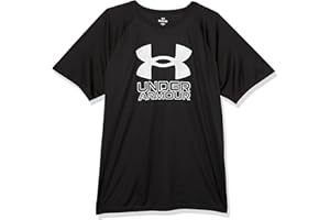 Under Armour Boys' Tech Big Logo Short Sleeve T Shirt-Husky Sizes