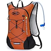 Lightweight Hydration Backpack, Running Backpack with 2L Water Bladder, Hydro Water Daypack for Cycling Hiking Rave for Men Women