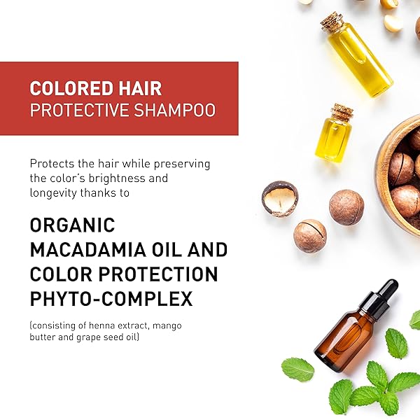 INSIGHT COLORED HAIR PROTECTIVE SHAMPOO WITH COLOR-PRESERVING PHYTOCOMPLEX & ORGANIC MACADAMIA EXTRACT FOR INTENSE NOURISHMENT & VIBRANCE, 13.5 FL. OZ. / 400 ML