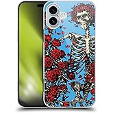 Head Case Designs Officially Licensed Grateful Dead Bertha Skull Roses Trends Hard Back Case Compatible with Apple iPhone 16 Plus