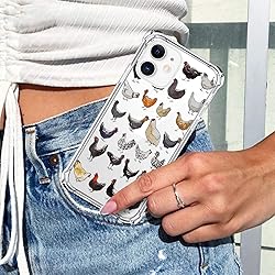 LuGeKe Cute Chicken Print Case for iPhone 12/12