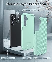 FNTCASE for Samsung Galaxy S23-FE Case: Dual Layer