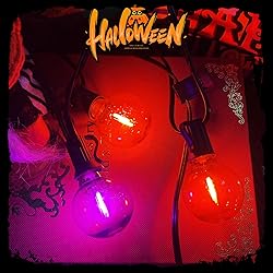 25FT Outdoor Halloween String Lights, G40 Outdoor