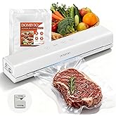 Vacuum Sealer Machine for Food, 4-in-1 Functions with 20 Vacuum Bags (20x30cm) - Dry & Wet Modes, Quick Sealing for Freshness & Storage, Compact Design for Home Kitchen Use