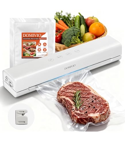 Machine Sous Vide Portable CIARRA 3 En 1 - Scellage, étanchéité, Extraction - Avec 5 Sacs - Compacte USB