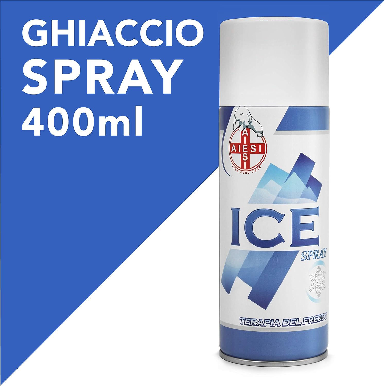 AIESI® Hielo Spray instantáneo con MENTOL lata de 400 ml ICE SPRAY