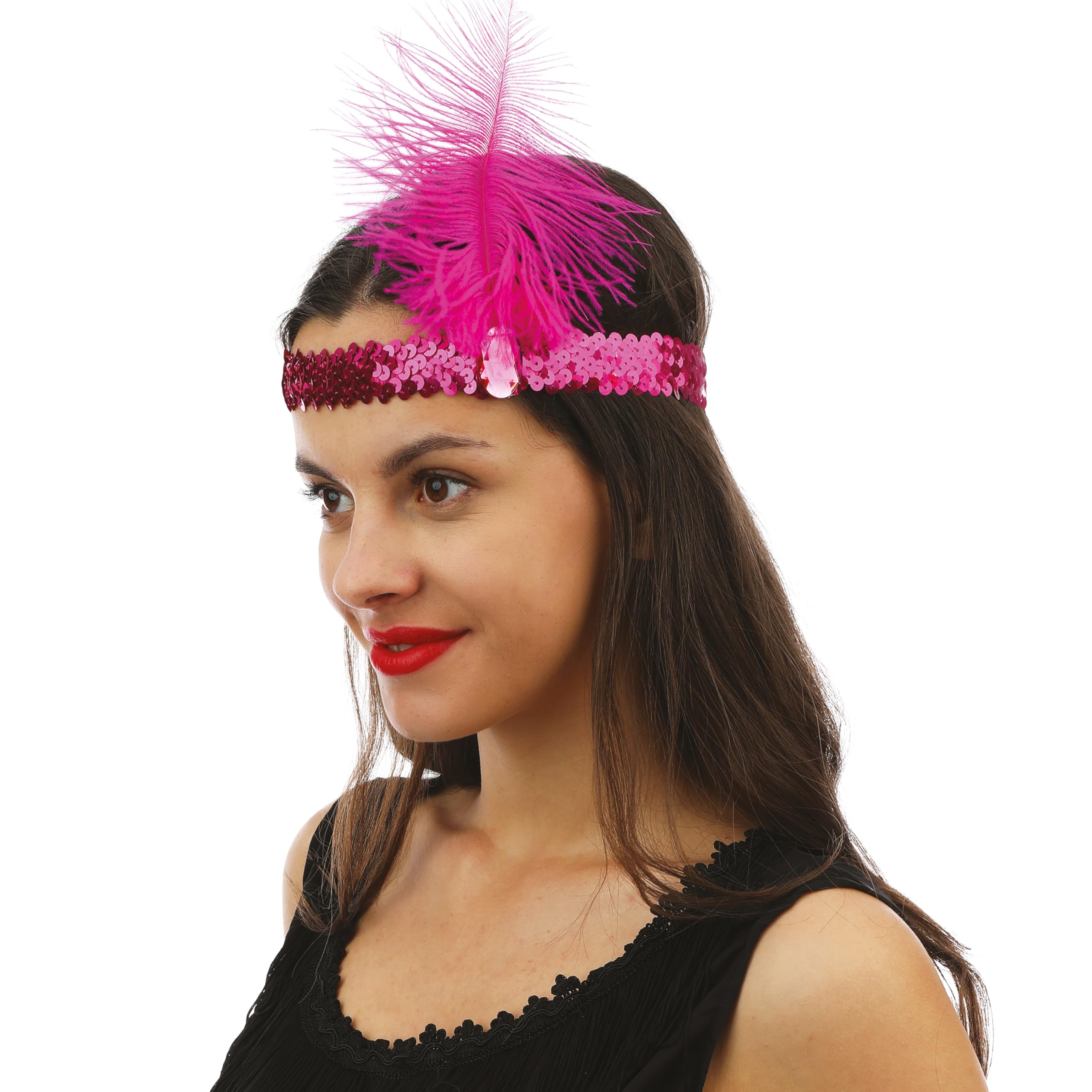 P 'tit clown Charleston Sequin Headband With Feather