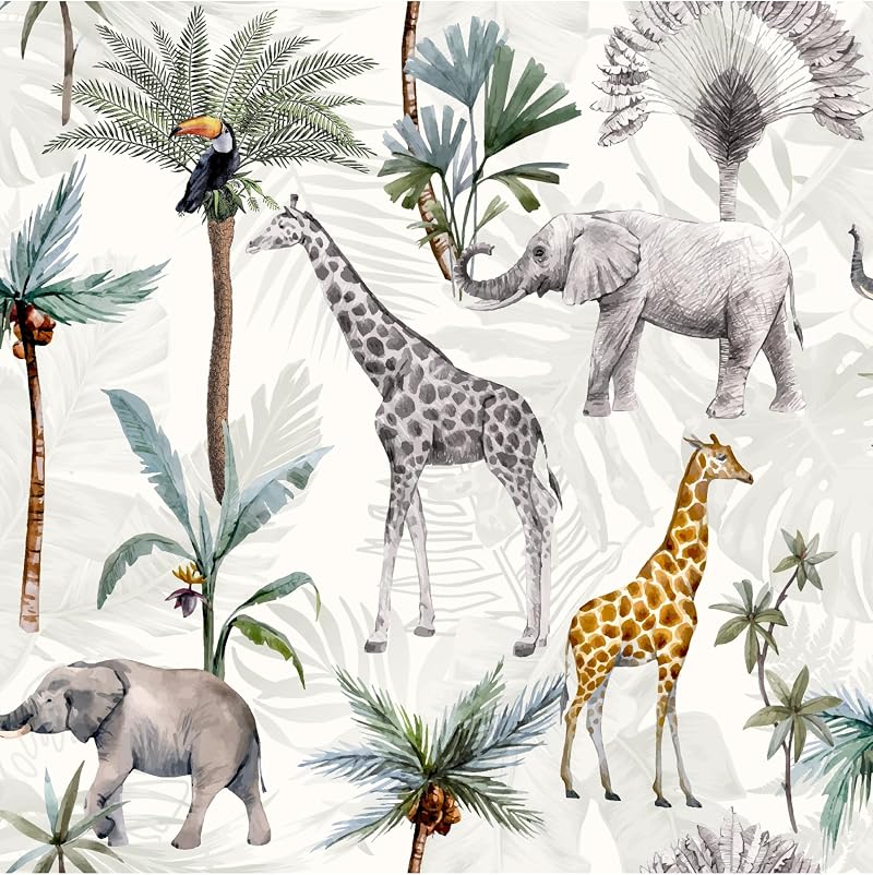 Arthouse Serengeti Animals Multicoloured Wallpaper