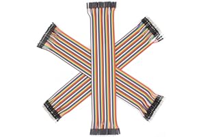 TODOELEC Multicolored Breadboard Jumper Wire Dupont Kit for Arduino, Raspberry Pi (120 Wires - 30CM - 12INCH)