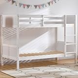 Junior Vida Gemini Bunk Bed Pine Wood Detachable Kids Bed Frame White view 8