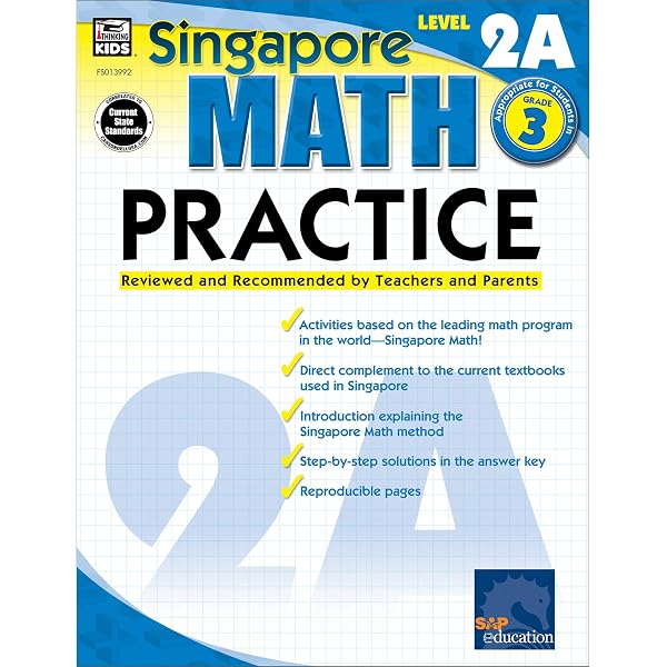 Singapore Math – Level 2B Math Practice Workbook for 3rd Grade
