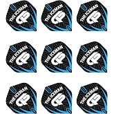 RED DRAGON Hardcore Gerwyn Price - Black, White &amp; Grey Logo Flights (3 Sets per Pack)