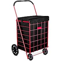 VEVOR Folding Shopping Cart with Removable Waterproof Liner