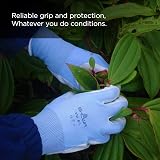 SHOWA Floreo 370 Gardening Gloves 4 Pairs Multicolor Nitrile Coated view 5