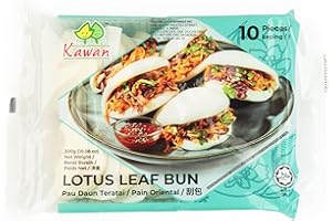 KAWAN Bao Bun, Lotus Leaf Frozen - 10 Count (Pack of 12)