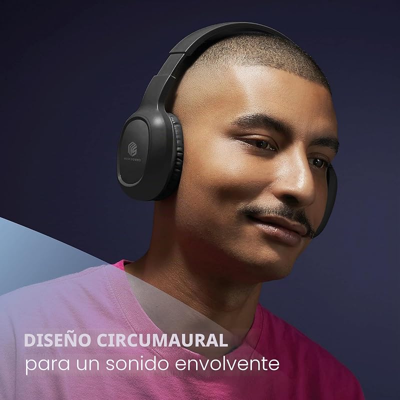 | Headband Bluetooth Basic | Audífonos Auriculares Stereo Supraaurales Bluetooth Expandibles con Control Remoto - Batería 14 Horas - Standby 120 Horas - Recarga 2 Horas - Negro