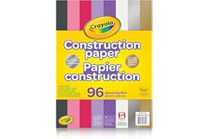 Crayola Construction Paper, 96 Count, Back to School, School Supplies, Arts and Crafts, Gifting